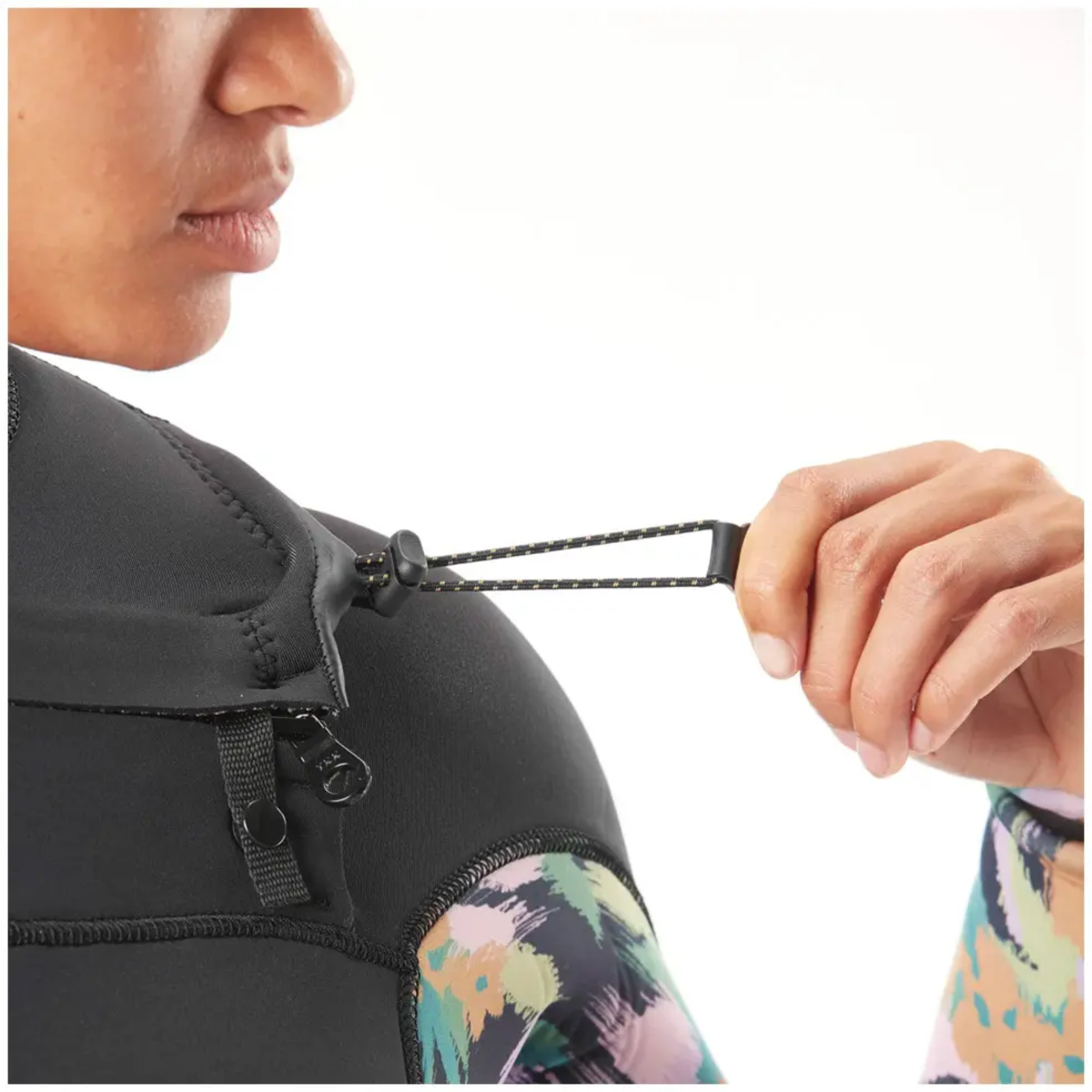 Combinaison femme PICTURE Equation 4/3 Front Zip Abstract Flower